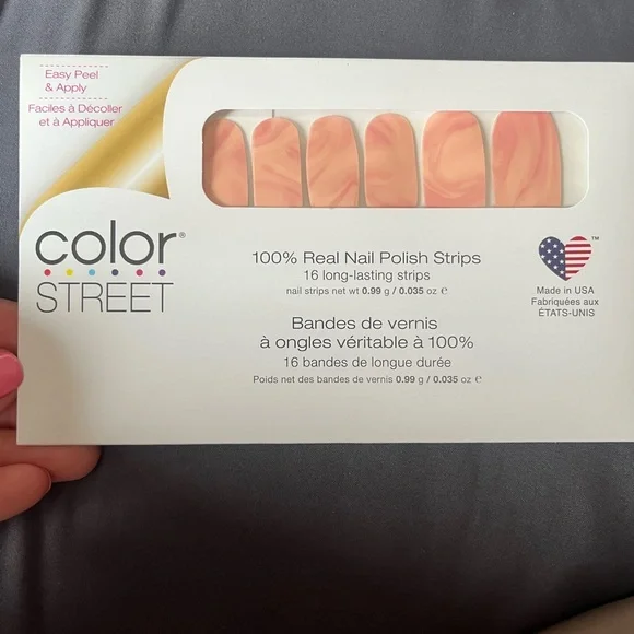 Color Street Pebble Rebel Nail Strips - Peach - Picture 2 of 3